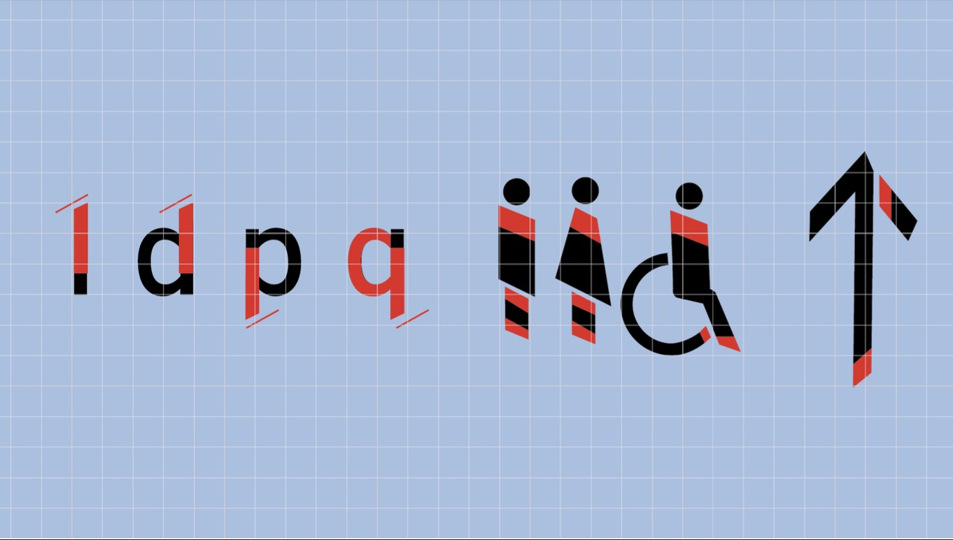 Estudo de pictogramas baseados na tipografia Interstate