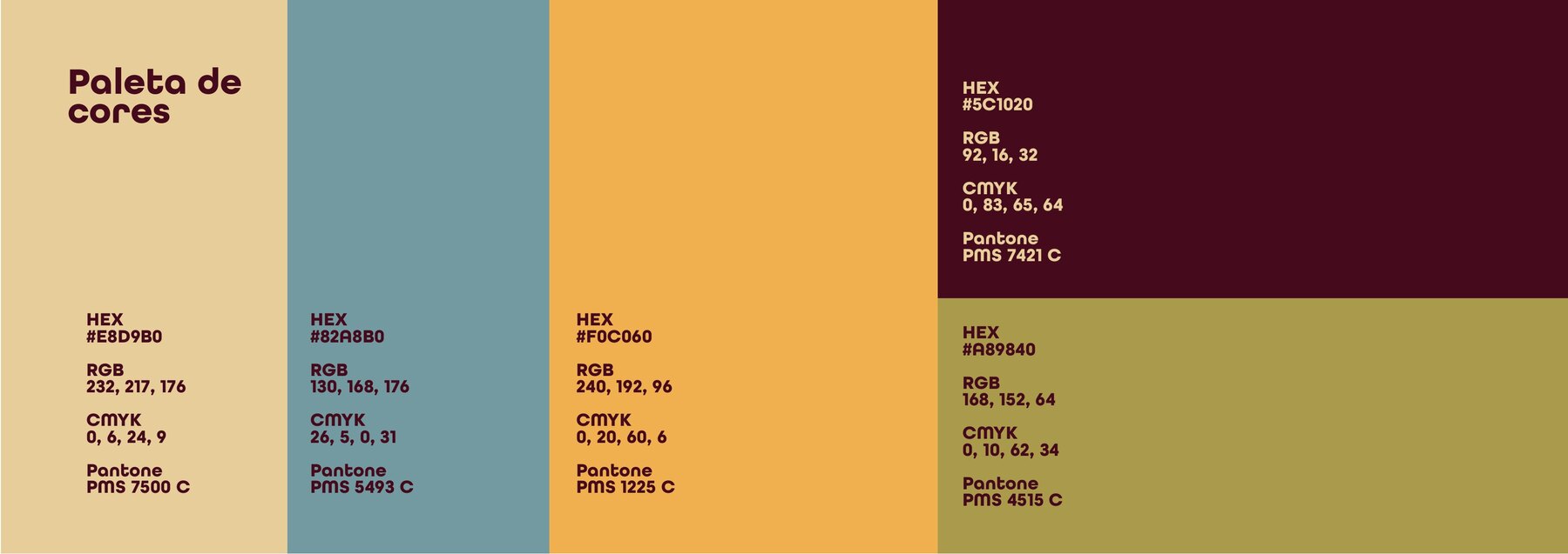 Paleta de cores institucional